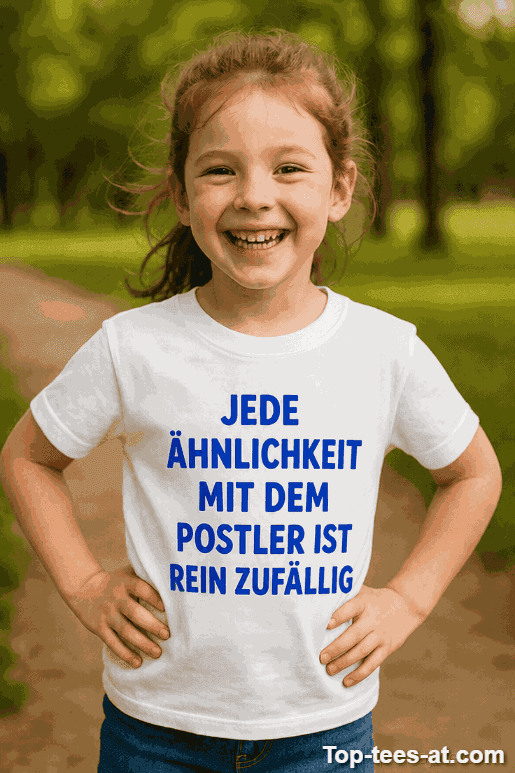 Kinder T-Shirt Ähnlichkeit mit Postler reiner Zufall