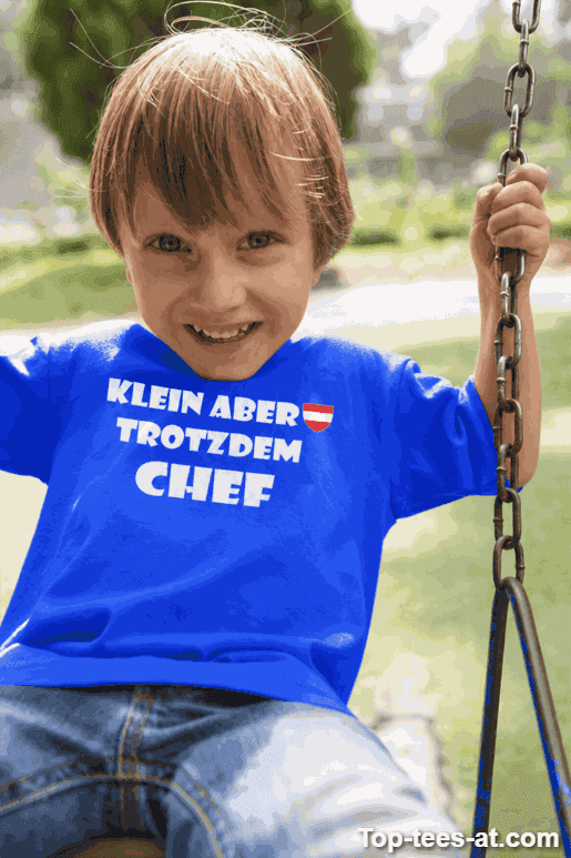 Kinder T-Shirt Klein aber trotzdem Chef