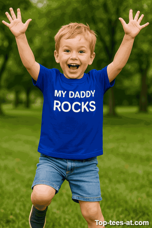 Kinder T-Shirt My Daddy Rocks