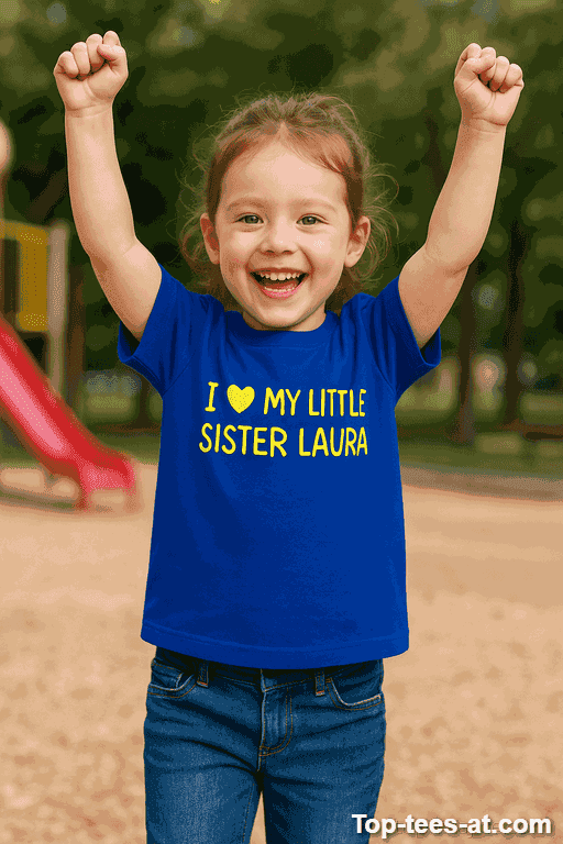 Kinder T-Shirt My Little Sister mit eigenem Namen