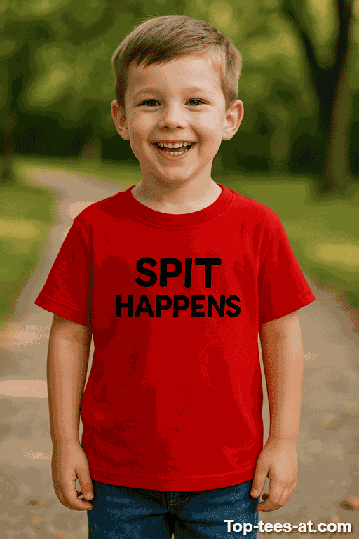 Kinder T-Shirt Spit Happens