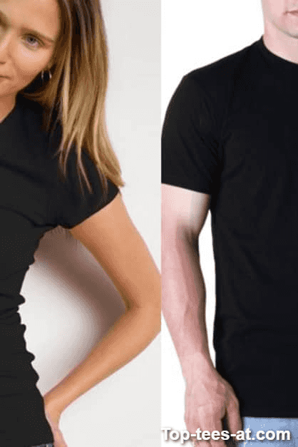Klassisches schwarzes T-Shirt mit kurzen Ärmeln