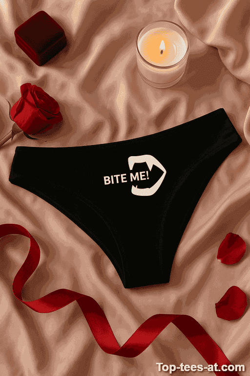 Lustige Damen Unterwäsche Bite Me