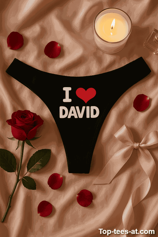 Lustige Damen Unterwäsche I love mit eigenem Namen