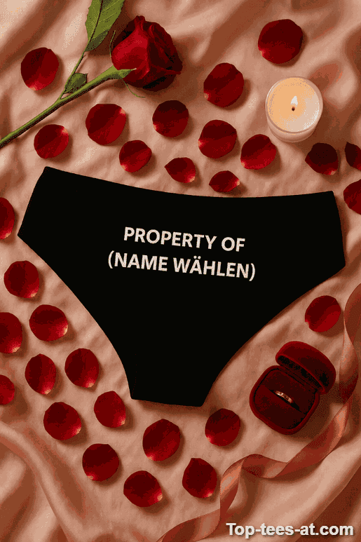 Lustige Damen Unterwäsche Property Of mit eigenem Namen