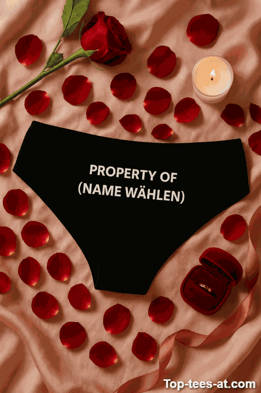 Lustige Damen Unterwäsche Property Of mit eigenem Namen