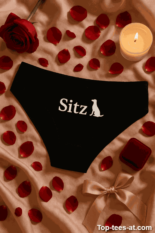 Lustige Damen Unterwäsche Sitz Hündchen
