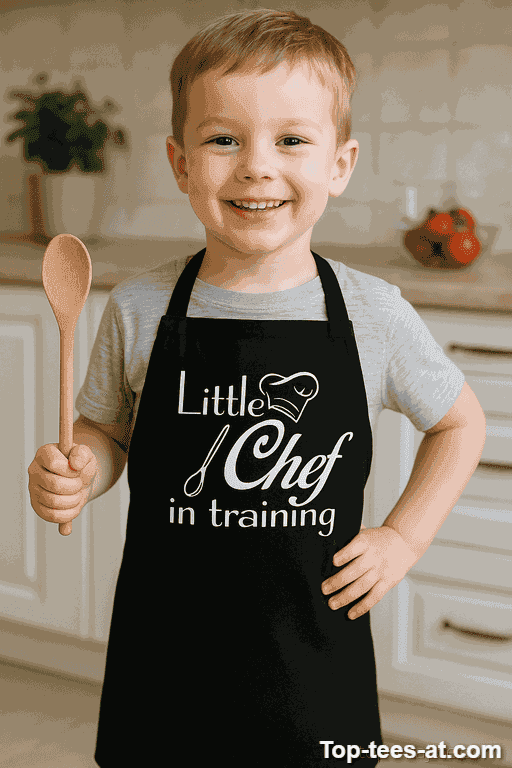 Lustige Kinderschürze Little Chef in Training