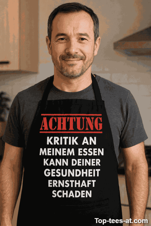 Lustige Schürze Achtung Kritik an meinem Essen