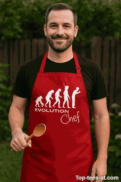 Lustige Schürze Evolution Chef