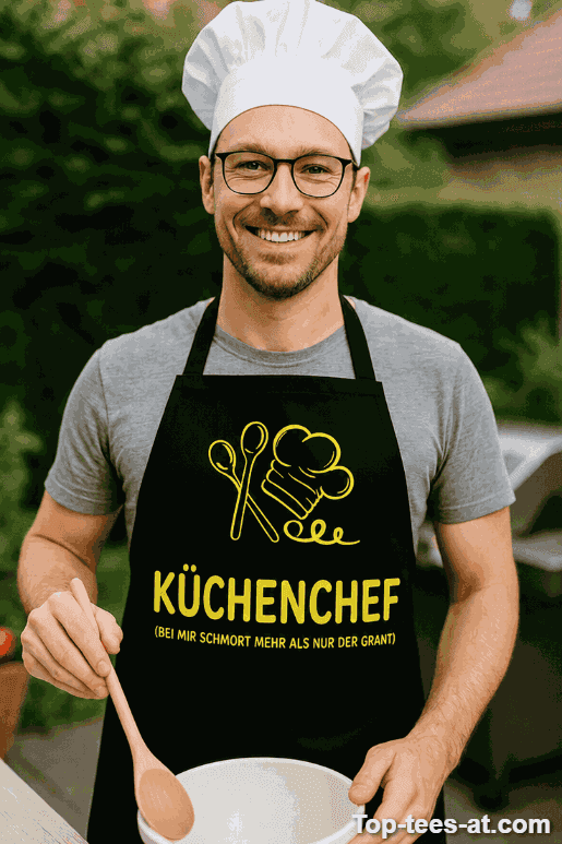 Lustige Schürze Küchenchef für Männer