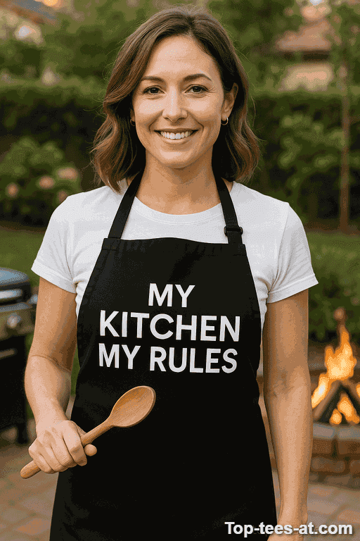 Lustige Schürze My Kitchen My Rules