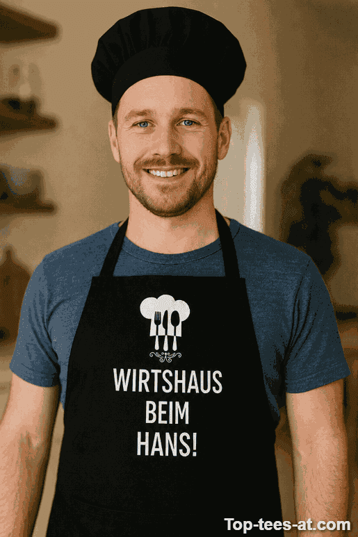 Lustige Schürze Wirtshaus mit eigenem Namen