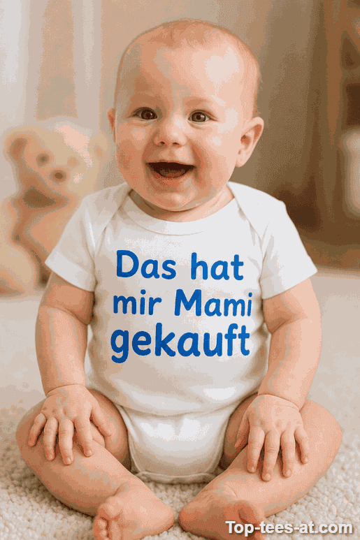 Lustiger Baby Body das hat Mami gekauft