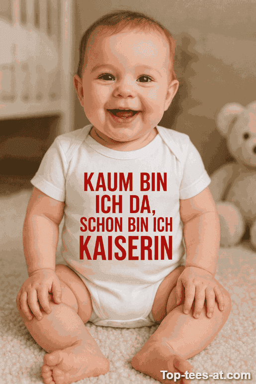 Lustiger Baby Body kaum da schon Kaiserin