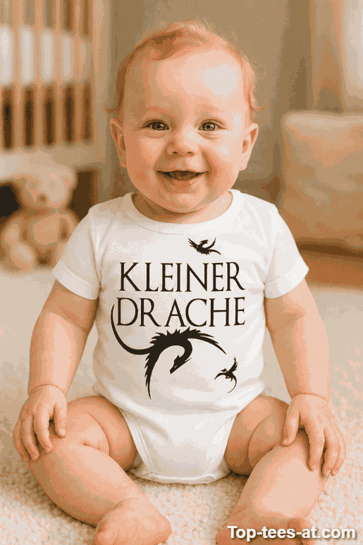 Lustiger Baby Body Kleiner Drache