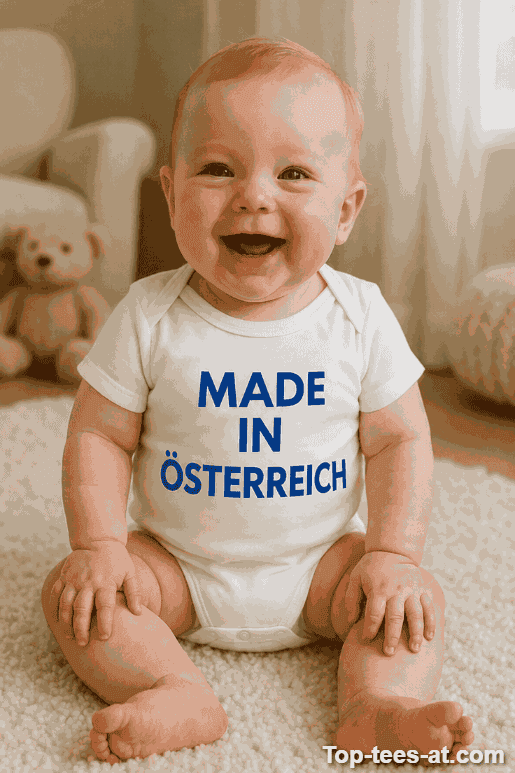 Lustiger Baby Body Made in Österreich