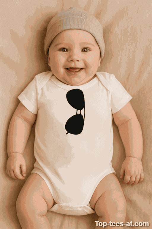 Lustiger Baby Body mit Sonnenbrille