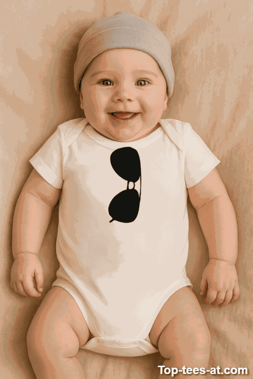 Lustiger Baby Body mit Sonnenbrille