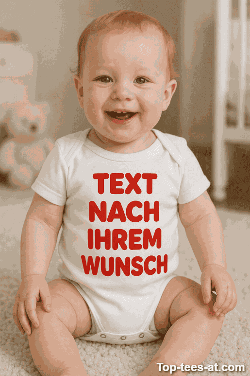 Lustiger Baby Body mit Wunschtext