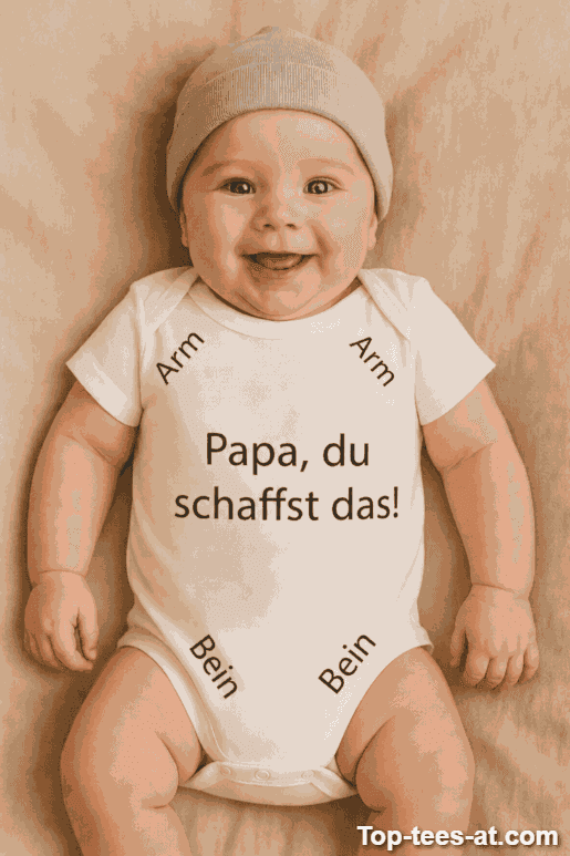 Lustiger Baby Body Papa du schaffst das