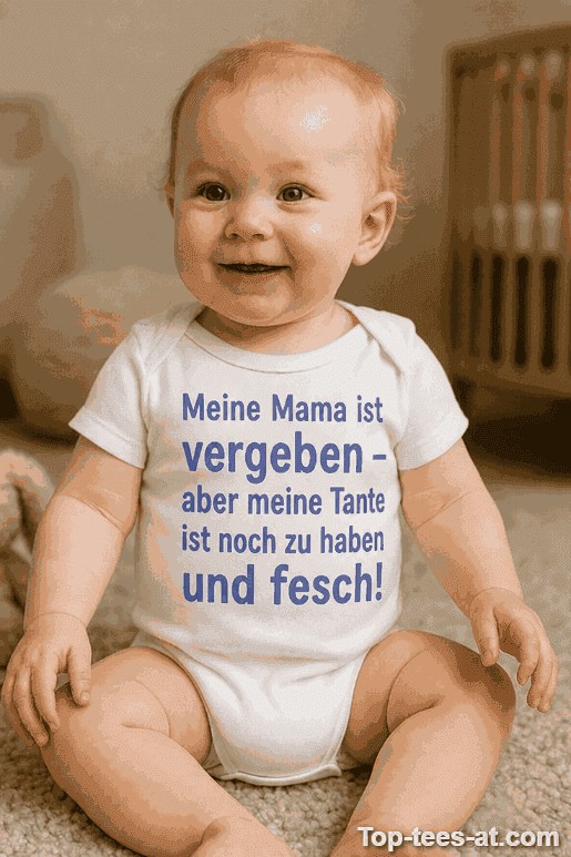 Lustiger Baby Body Tante ist Single und fesch