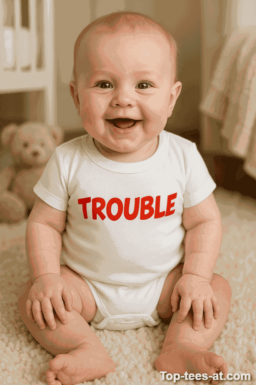 Lustiger Baby Body Trouble