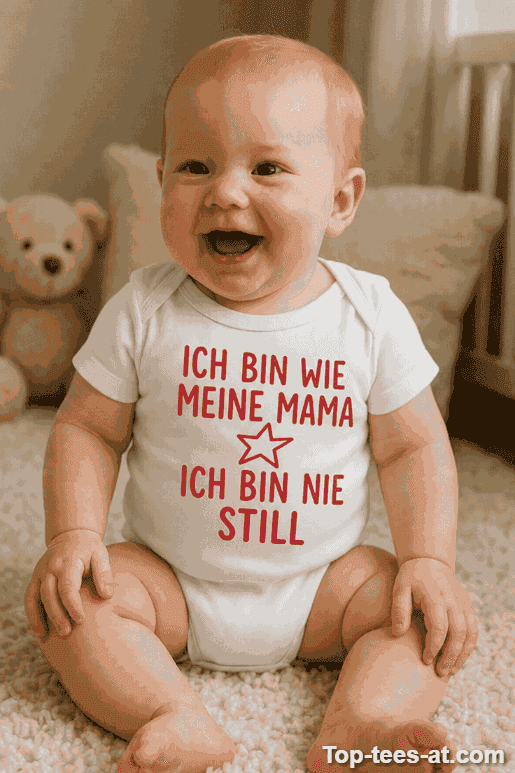 Lustiger Baby Body wie meine Mama nie still