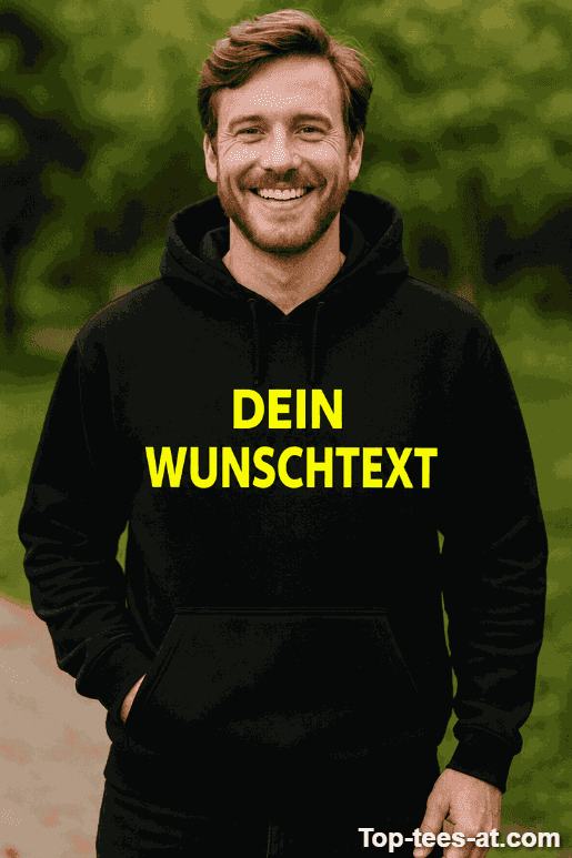 Lustiger Hoodie mit eigenem Wunschtext
