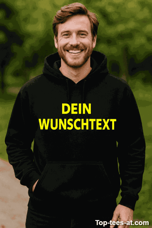Lustiger Hoodie mit eigenem Wunschtext