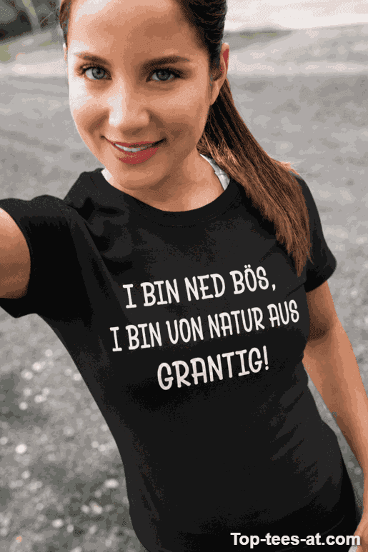 Lustiges Damen T-Shirt von Natur aus grantig