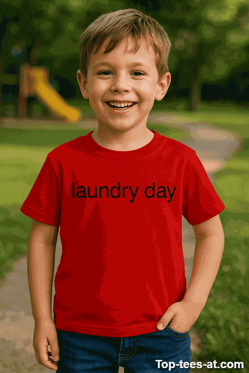 Lustiges Kinder T-Shirt laundry day