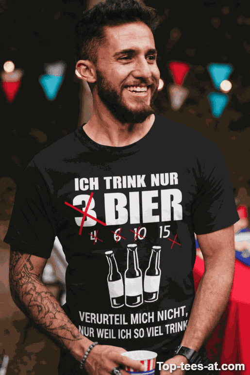 Lustiges T-Shirt 3 Bier
