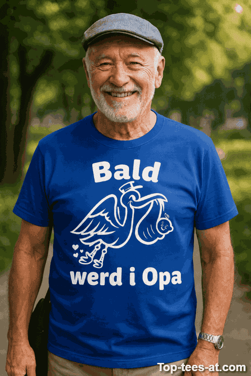 Lustiges T-Shirt Bald werd i Opa