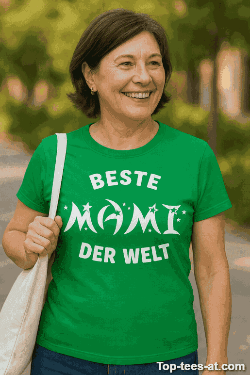 Lustiges T-Shirt Beste Mami der Welt mit Herz-Motiv