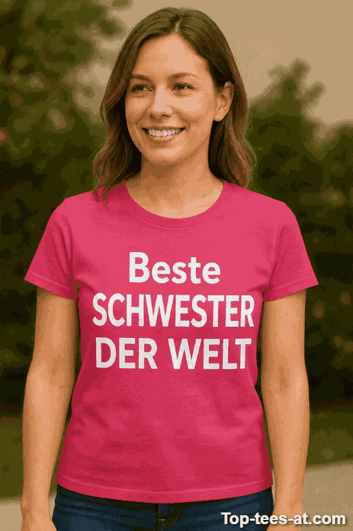 Lustiges T-Shirt Beste Schwester der Welt