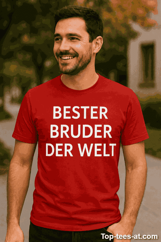 Lustiges T-Shirt Bester Bruder der Welt