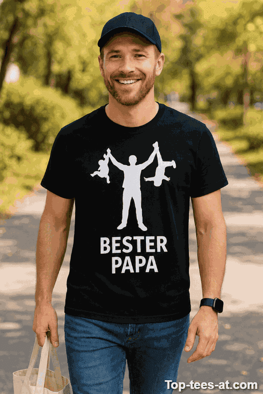Lustiges T-Shirt Bester Papa mit Kindern