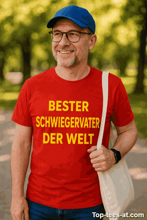 Lustiges T-Shirt Bester Schwiegervater der Welt