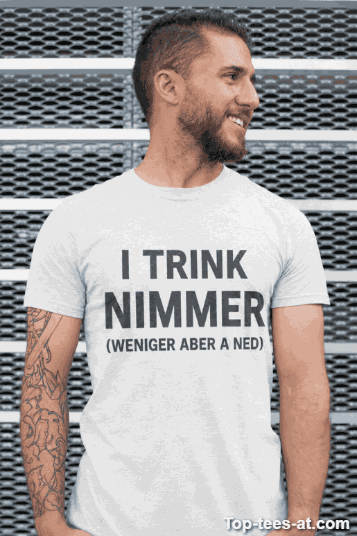 Lustiges T-Shirt Bier I trink nimmer