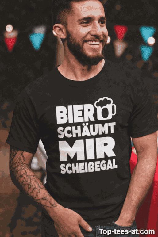 Lustiges T-Shirt Bier schäumt mir scheißegal