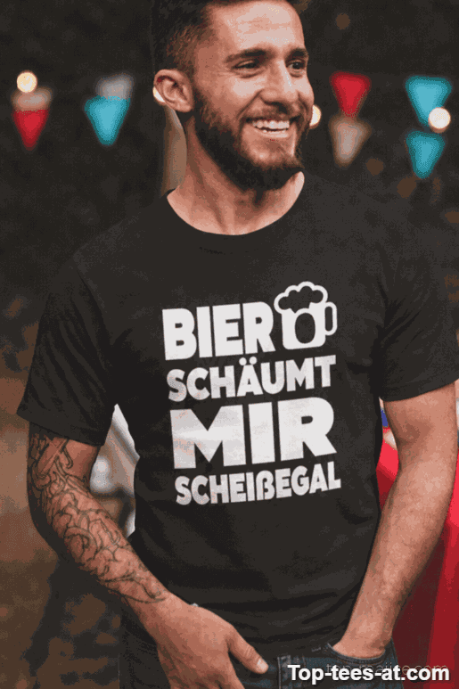 Lustiges T-Shirt Bier schäumt mir scheißegal