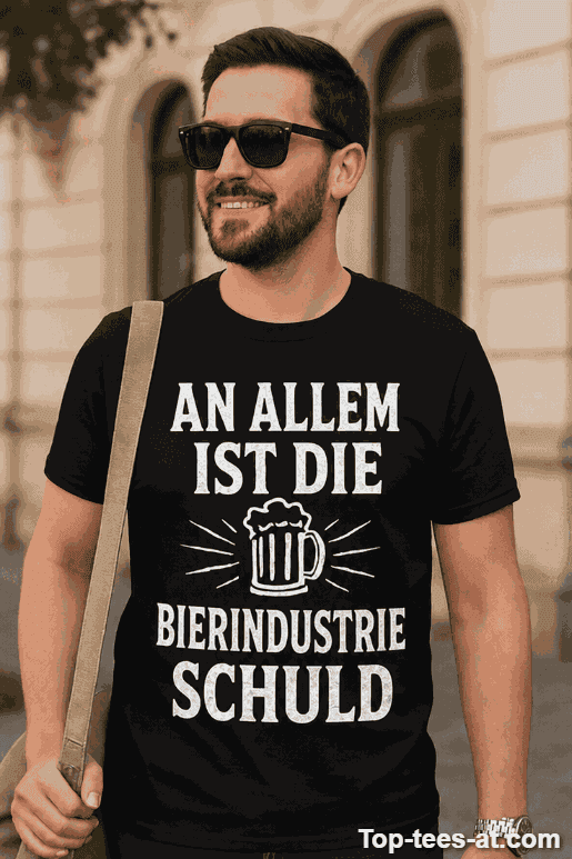 Lustiges T-Shirt Bierindustrie ist schuld