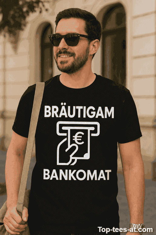 Lustiges T-Shirt Bräutigam Bankomat