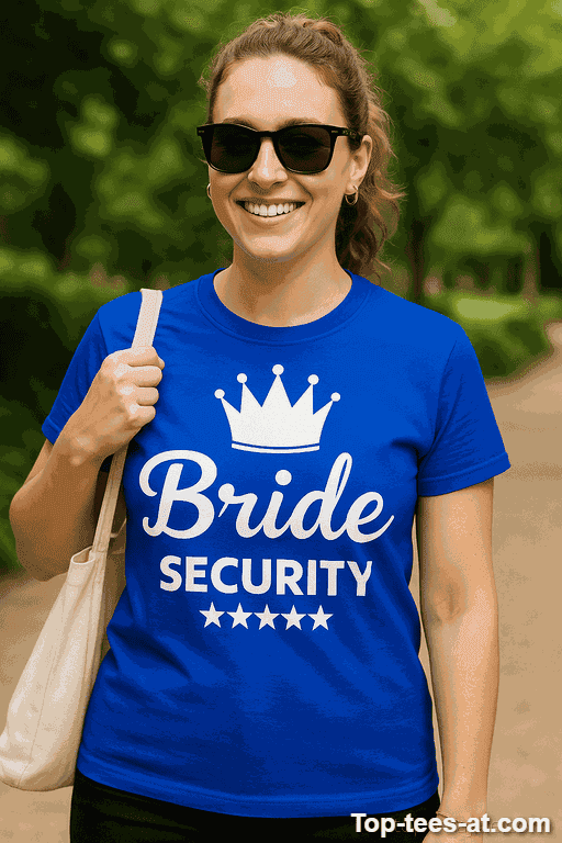 Lustiges T-Shirt Bride Security