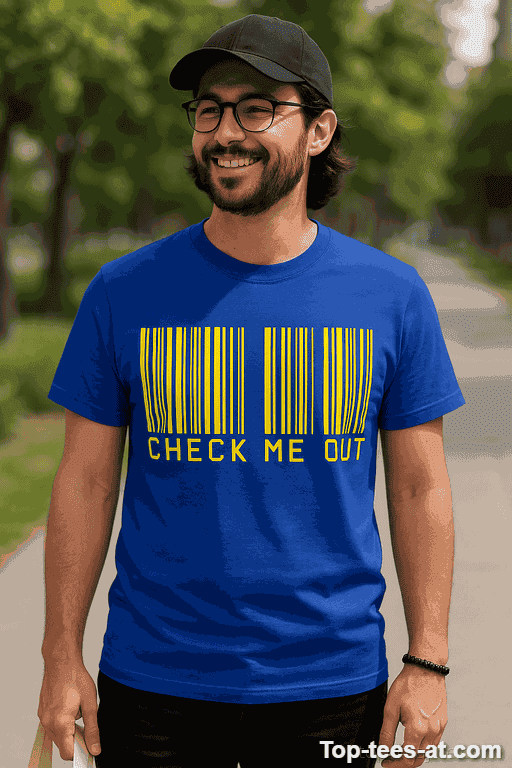 Lustiges T-Shirt Check Me Out Barcode