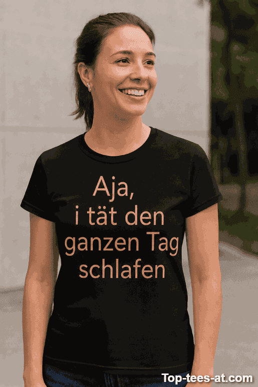 Lustiges T-Shirt den ganzen Tag schlafen