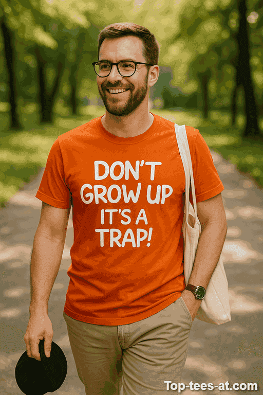 Lustiges T-Shirt Don't Grow Up It's A Trap