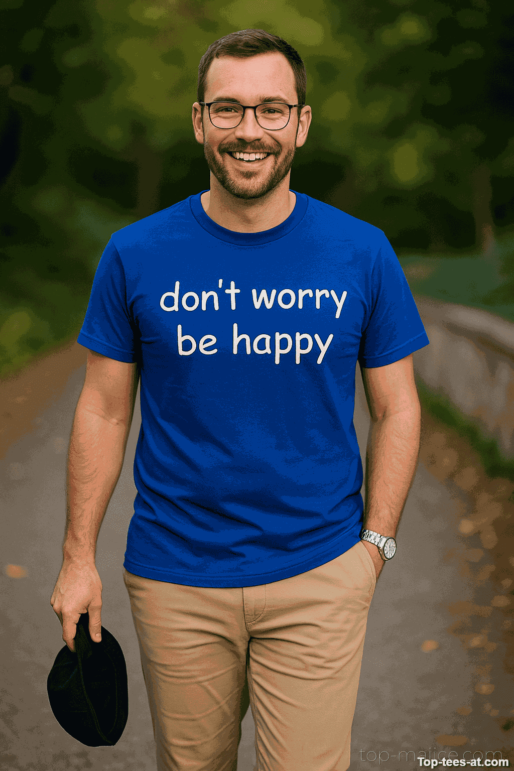 Lustiges T-Shirt Don't Worry Be Happy