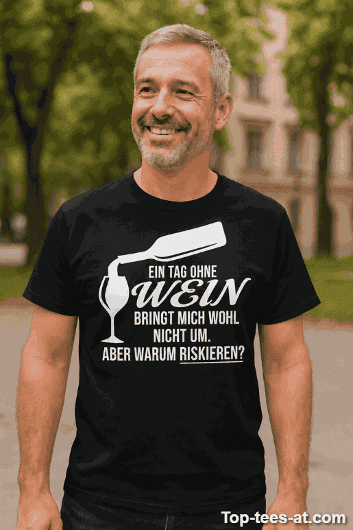Lustiges T-Shirt Ein Tag ohne Wein für Weinliebhaber